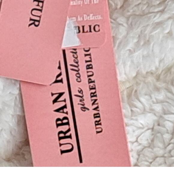 NWT Urban Republic Girls White Teddy Wubby Hoodie Jacket Size 2T - Picture 5 of 7